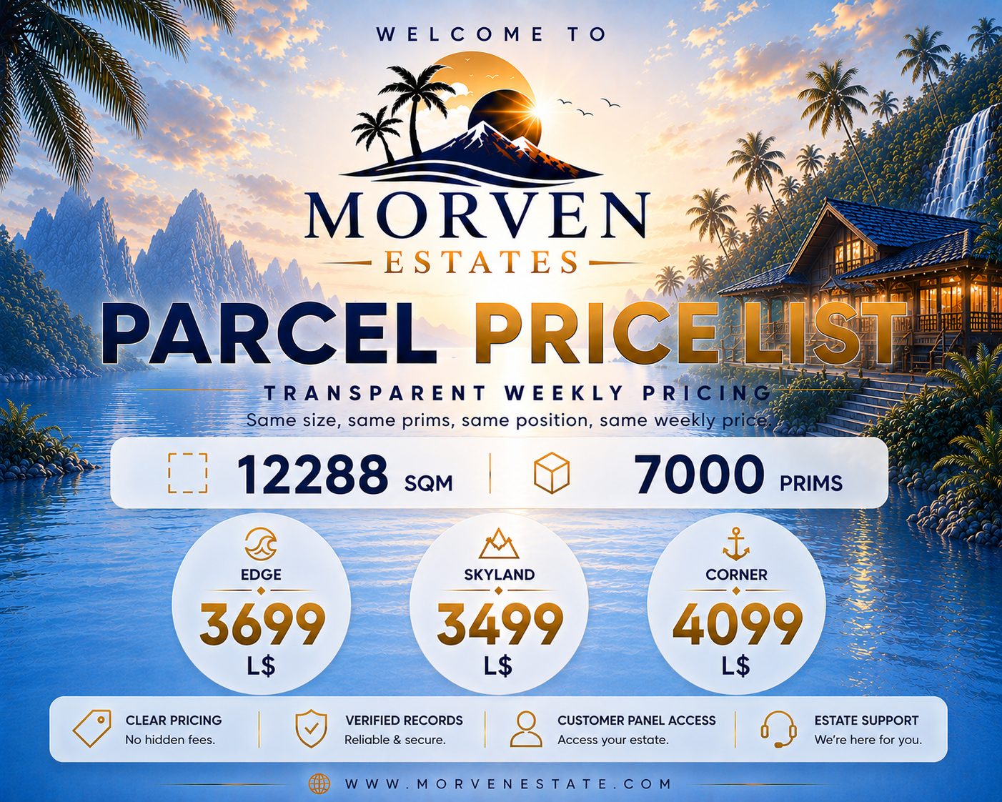 Morven Estate flexible land rental advertisement
